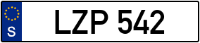 Trailer License Plate
